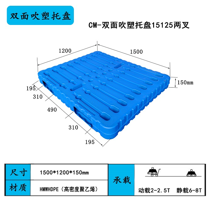 1512雙面吹塑托盤(pán)